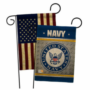 US Navy Burlap Americana Garden Flags Pack