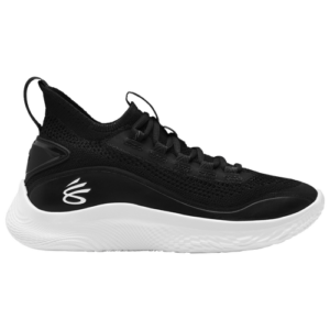 Under Armour Boys Stephen Curry Under Armour Curry 8 - Boys' Grade School Basketball Shoes Black/White/Black Size 07.0