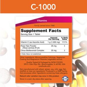 Vitamin C-1,000 With Rose Hips, 3 Pack