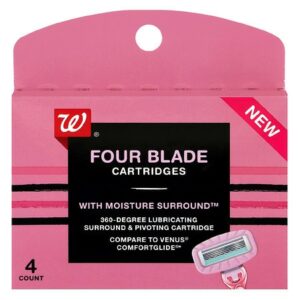 Walgreens Beauty Four Blade Cartridges with Moisture Surround - 4.0 ea