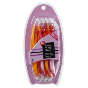 Walgreens Beauty Three Blade Disposable Razors Fresh Floral Scented Handle - 8.0 ea