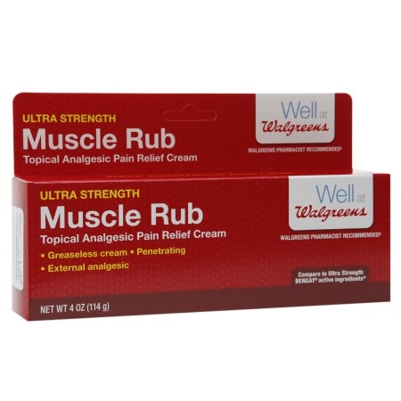 Walgreens Muscle Ultra Strength Muscle Rub Pain Relief Cream - 4.0 oz