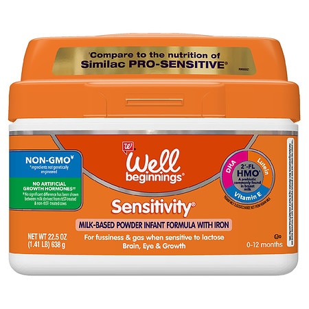 Well Beginnings Sensitivity Baby Formula Powder With Iron - 22.5 oz