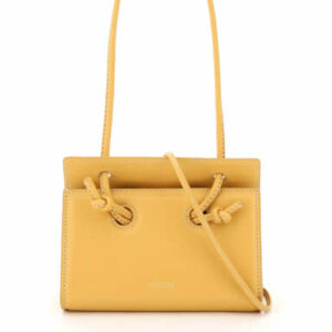 YUZEFI MINI TACO LEATHER BAG OS Yellow, Orange Leather