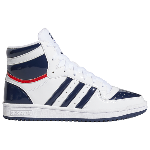 adidas Womens adidas Top Ten Hi - Womens Shoes White/Navy Size 09.5