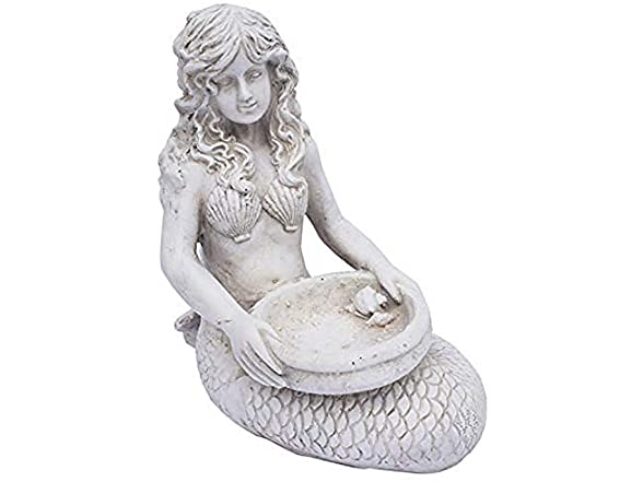 15.6" Mermaid Birdbath