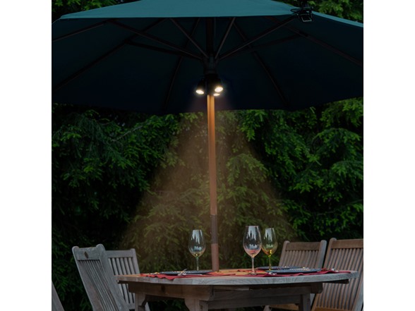 3-in-1 Solar LED Outdoor Patio Umbrella Spotlight