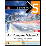 5 Steps to a 5: AP Computer Science A - 2018