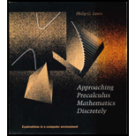 Approaching Precalculus Mathematics Discretely: Explorations in a Computer Environment