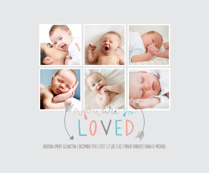 Baby + Kids Framed Canvas Print, Gold, 16x20, Home Décor -So Loved