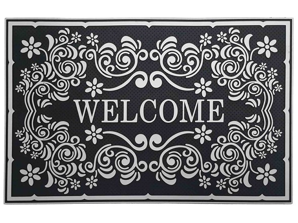 Baroque Serie Valentini Silver Door Mat