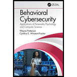 Behavioral Cybersecurity Applications of Personality Psychology and Computer Science