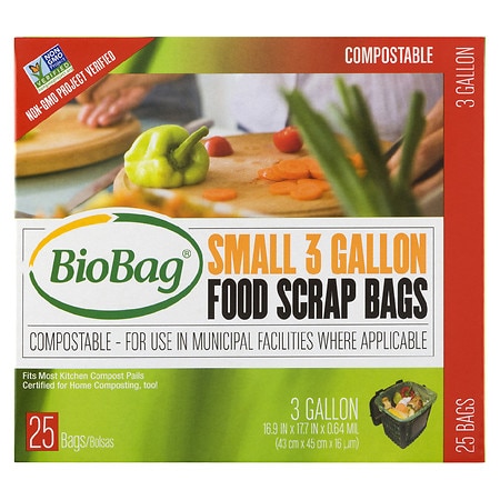 BioBag Small 3 Gallon Food Scrap Bags - 25.0 ea