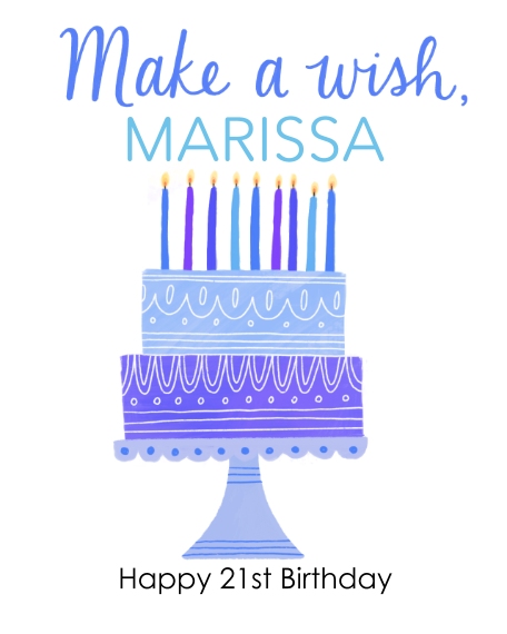 Birthday 16x20 Poster, Home Décor -Make A Wish