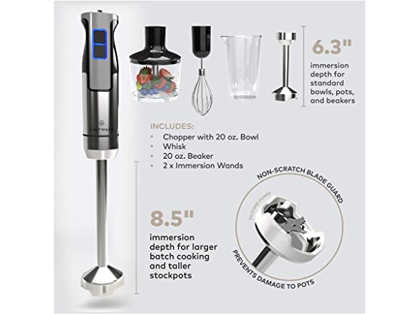 ChefWave Immersion Multi-Purpose Hand Blender Set