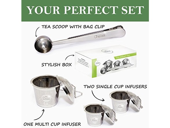 Chefast Tea Infuser Set (2+1 Pack)