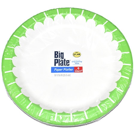 Complete Home Big Plate Paper Plates - 6.0 ea