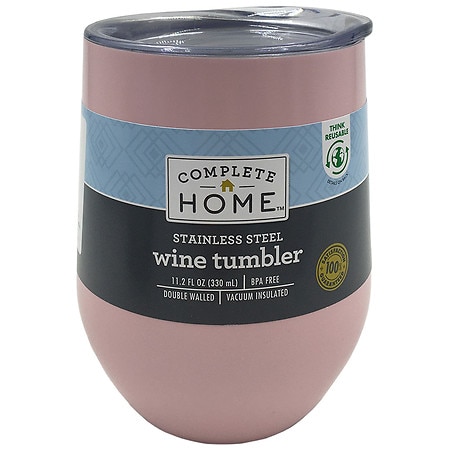 Complete Home Stainless Steel Insulated Wine Tumbler - 1.0 ea