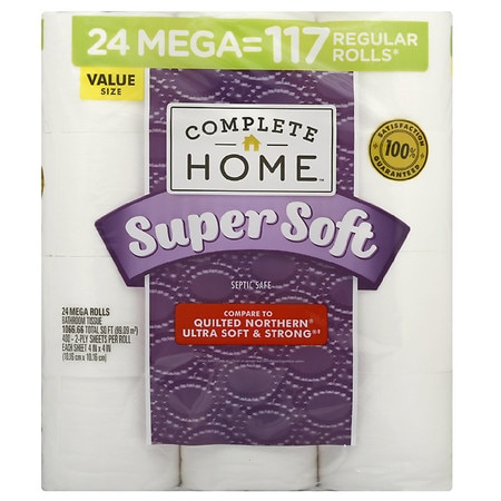 Complete Home Super Soft Bath Tissue - 24.0 ea