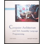 Computer Architecture and VAX Assembly Language Prog.