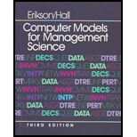 Computer Models for Management Science : IBM Compatible / With Disk