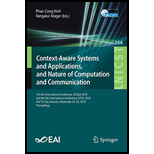 Context-Aware Systems and Applications, and Nature of Computation and Communication