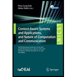 Context-aware Systems And Applications, And Nature Of Computation And C