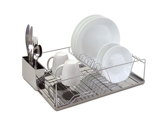 Deluxe Chrome Dish Rack Set