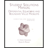 Differential Equations and Boundary Value Problems : Computing and Modeling (Student Solutions Manual)