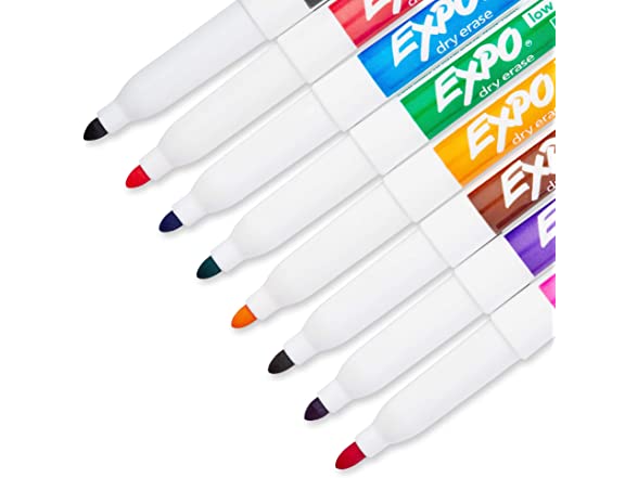 EXPO Low-Odor Dry Erase Markers, 8 ct