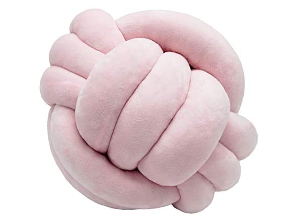 FLORAVOGUE Knot Ball Plush Throw Pillow