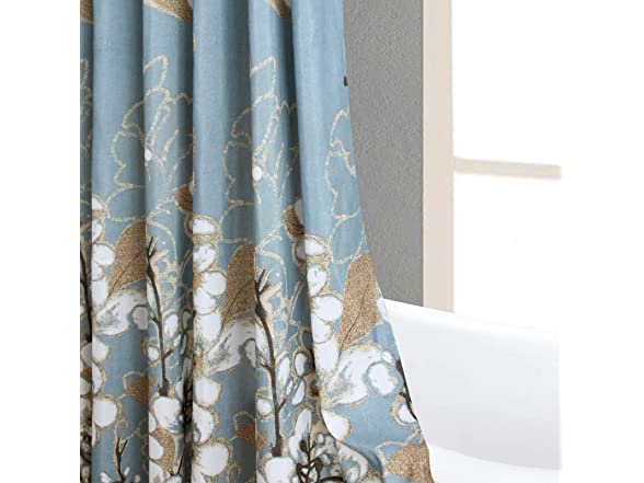 Fabric Floral Shower Curtain