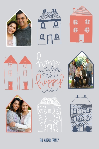 Family + Friends 12x18 Adhesive Poster, Home Décor -Happy Homes