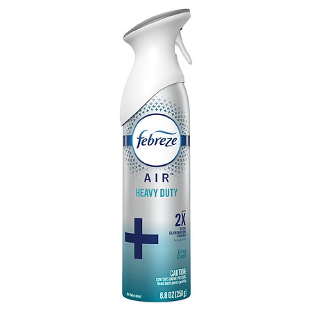 Febreze Odor-Eliminating Air Freshener, Heavy Duty Crisp Clean - 8.8 OZ