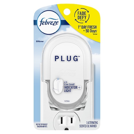 Febreze Odor-Eliminating Fade Defy PLUG Air Freshener Warmer - 1.0 ea