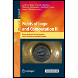 Fields Of Logic And Computation Iii
