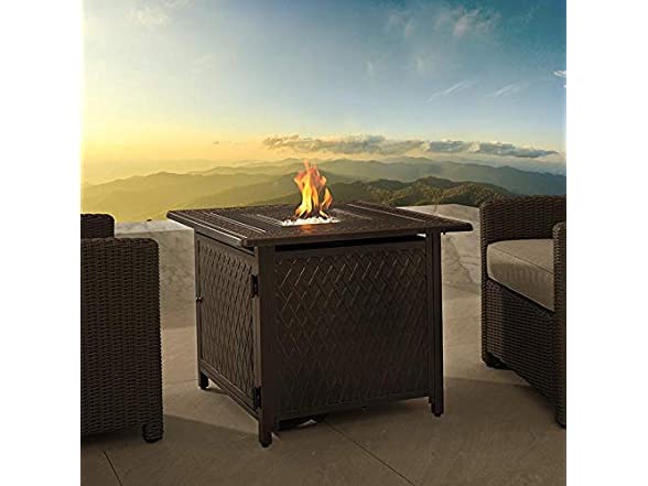 Fire Sense Downey 32" Aluminum Fire Pit