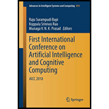 First International Conference on Artificial Intelligence and Cognitive Computing