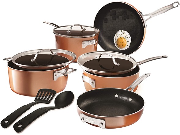 Gotham Steel 10-Piece Stackable Pots & Pans Set