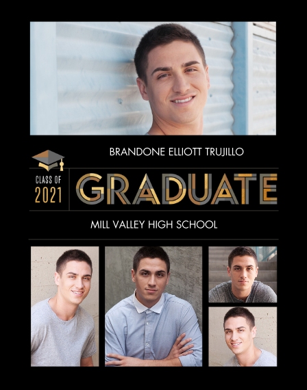 Graduation 11x14 Poster(s), Board, Home Décor -Color Block