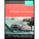 Introduction to Computing CS 100 (Custom)