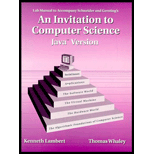 Invitation Computer Science, Java Version, Lab Manual