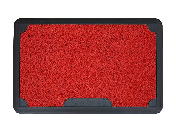 J&V Textiles Disinfectant Outdoor Mats, Red