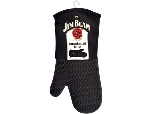 Jim Beam Silicone Grilling Mitten, Black