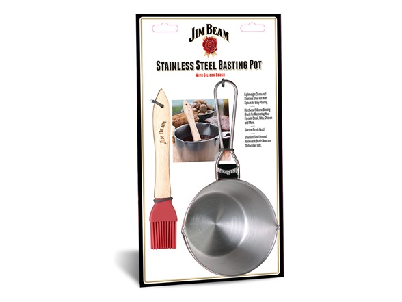 Jim Beam Stainless Steel Basting Pot Set