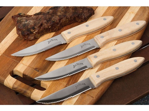 Jim Beam Stainless Steel Steak Knive Set