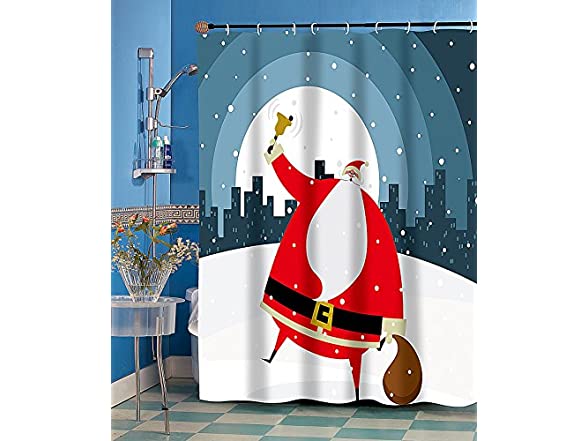 Jolly Santa Shower Curtain