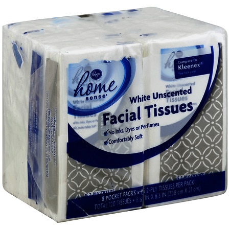 Kroger Pocket Pack Facial Tissue - 15.0 ea x 8 pack