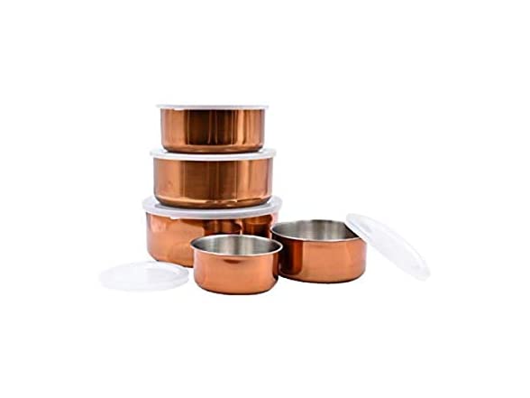 Le Regalo 10 Piece Copper Storage Bowl Set