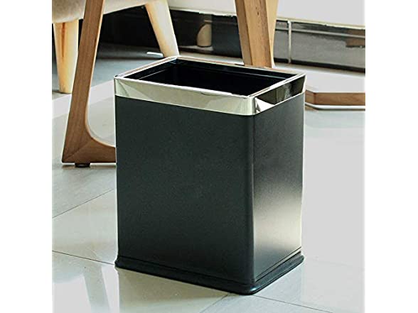 Lid Metal Trash Can Wastebasket Bin